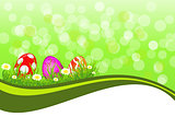 Greeting Easter background