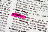 Training Dictionary Definition