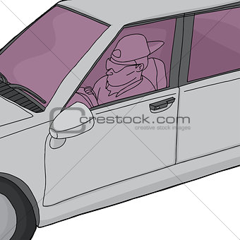 Undercover Cop in Car