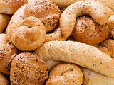 Different Breads and Rolls from Bakery