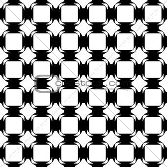 Design seamless monochrome tetragon pattern. Abstract geometric 