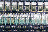  Close up row of Relay actuators