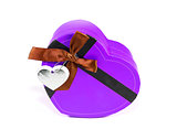 Violet Heart-shaped box