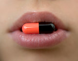 multicolored pill