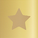 Gold star background. Vector