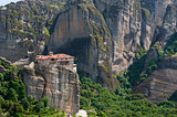 Meteora rocks and Monastery