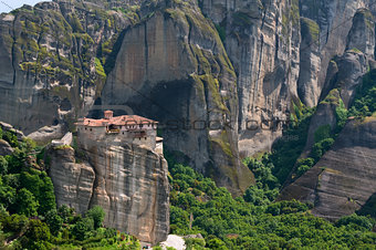 Meteora rocks and Monastery