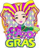 Mardi Gras harlequin design