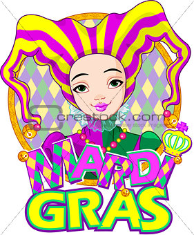 Mardi Gras harlequin design