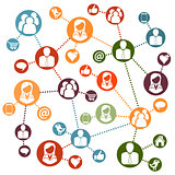 Social Network Concept