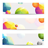Color Abstract Banners Set