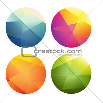 Set Of Color Spheres