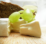 Cheese with wine
