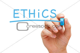 Ethics Blue Marker