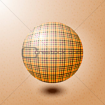 ball with the texture of fabric