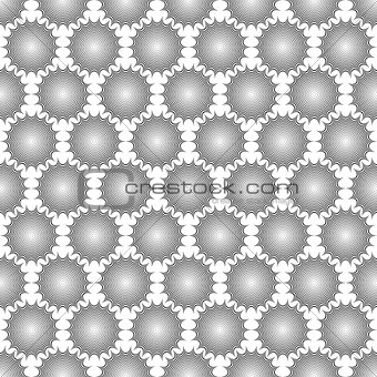 Design seamless spider web pattern. Monochrome geometric diagona