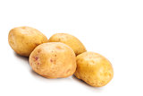 yellow potatoes in peel