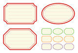 Old fashioned jam label templates
