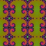 Seamless fractal pattern with spirals