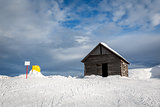 Old Barn in Madonna di Campiglio Ski Resort, Italian Alps, Italy