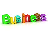 business 3d word colour bright letter