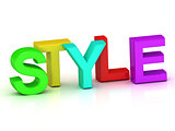 style 3d word colour bright letter 