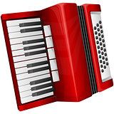 Red accordion