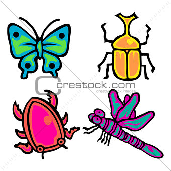 Cute insect Vector Pack