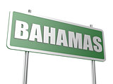 Bahamas road sign