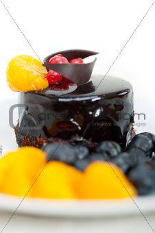 chocolate and fruit cake