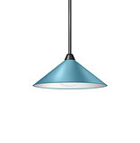 Retro light blue hanging lamp