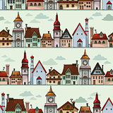 Pattern with houses