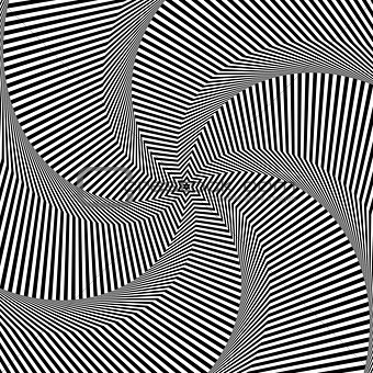 Rotation movement illusion. Abstract op art background.