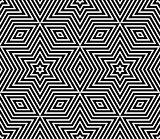 Seamless geometric texture. Stars pattern. 