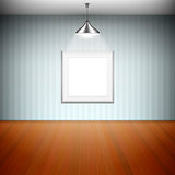 Empty Picture Frame Illuminated By Spotlight