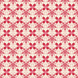Floral pattern in beige and red colors