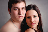 portrait of beautiful young couple