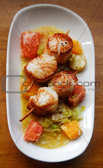 Scallop seafood 