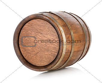 Brown wooden barrel