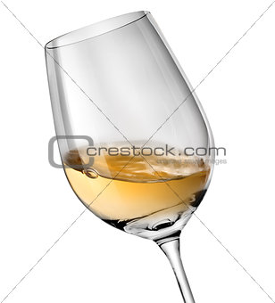 Wave in wineglass