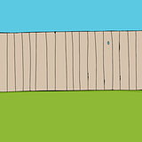Fence and Grass Background
