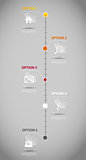 Timeline infographic business template vector illustration