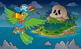 Theme with pirate skull island 4