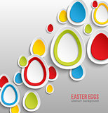 Easter eggs abstract colorful background.