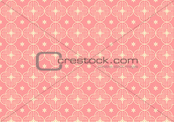 Cherry Blossoms or Sakura Pattern on Pastel Color