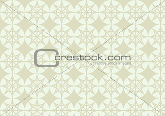 Double Star and Circle Pattern on Pastel Color