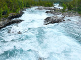 Summer mountain river waterfalls (Norge)