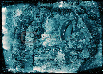 Grunge textured collage