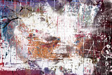 Grunge textured collage