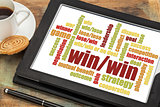 win-win strategy word cloud 